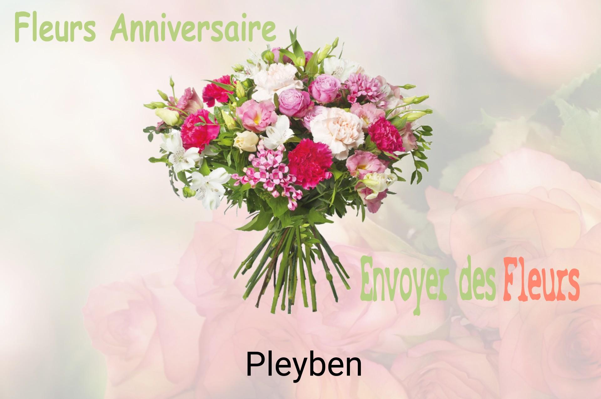 Bouquet de fleurs d’anniversaire livré à Pleyben